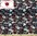 French Terry Sweatshirtstoff weiß schwarz rot Skulls and Flower OEKO-TEX®Standard 100  (1stk = 0,5m)